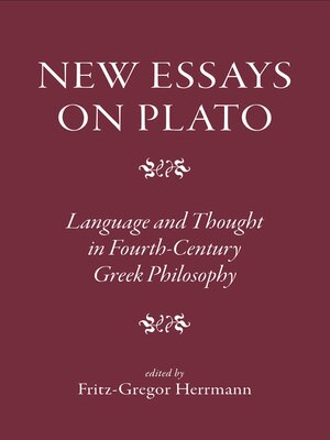 cover image of New Essays on Plato